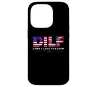 DILF Damn I Love Freedom Funny Patriotic USA Pride Tees Coque pour iPhone 14 Pro