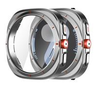 Dilhvy Lot de 2 coques de protection pour Samsung Galaxy Watch 7 40 mm - Transformation en Ultra 47 mm - Design unique avec film de protection d'écran en verre pour homme et femme