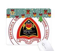 dili, timor oriental, emblème national tapis de souris en jeu - office mat noël