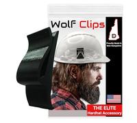Diligence Wolf Clips - Accessoire pour casque de sécurité - Porte-outils de construction en PETG durable - Clip de chantier pour casque de chantier à bord complet - Installation rapide