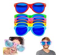 Dilightnews 6 Pièces Jumbo lunettes, Amusantes Lunettes de Fête, Lunettes de Fête Colorées Plastique Pour Costume De Plage Déguisement Costume Photo Props Parti Fournitures
