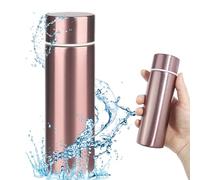 Dilightnews Mini Bouteille Thermos, Petite Bouteille Thermos, Petite Bouteille D'eau De 150 Ml, Mini Bouteille De Café Mignonne, Bouteille Thermos, Petite Gourde, Petite Bouteille Thermos (Or Rose)