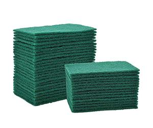 DILISEN 40 Pièces de Éponge à Récurer Tampons à Récurer Pads Anti-Rayures pour la Vaisselle de Cuisine Nettoyage, Vert