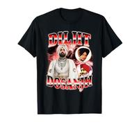 Diljit 90s Style en Couleur | Punjabi Singer Aura 2026 T-Shirt