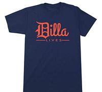 Dilla Lives T Shirt DJ Hip Hop SP 1200 Vinyl Junkie J Dilla Jay Dee(Small)