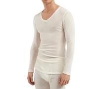 DILLING Haut en Laine mérinos à Manches Longues et col en V pour Homme Nature XL