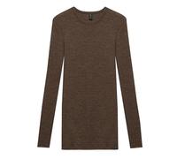 Dilling Haut-tshirt pour femme en laine mérinos, noisette, 36