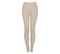 Dilling Legging bio en laine mérinos 100 % fibre naturelle - Slim côtelé - Chaud et respirant - Thermo Wear, Pierre de lune, 36