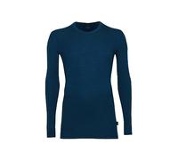 DILLING T-shirt à manches longues mérinos pour homme - 100% naturel, bleu boyal, XL