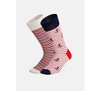 DillySocks Chaussettes 'French Riviera' bleu nuit / rouge / blanc, Taille 36-40