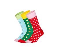 DillySocks Chaussettes 'Hoppy Days' bleu clair / vert / rose / rouge, Taille 41-46