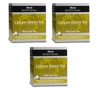 Dilmah Dilmah Lot de 3 sachets de thé vert de Ceylan - Gamme exceptionnelle Dilmah en sachets de feuilles de luxe