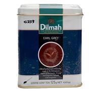 Dilmah Earl Grey Tea Loose Leaf Tea 125g - Thé noir pur Ceylan avec boîte de saveurs de bergamote Sri Lanka Dilmah en sachet - 125g