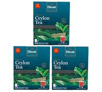Dilmah Premium 100% Pure Ceylon Tea, 100-Count Tea Bags (Pack of 3)