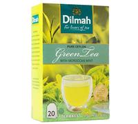 Dilmah Pure Ceylon Moroccan Mint Flavored Green Tea - 20 sacs à thé - Thé vert aromatisé à la menthe marocaine Dilmah Pure Ceylan