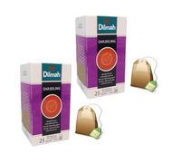 Dilmah® | Thé noir Darjeeling d'origine unique | Thé indien Darjeeling léger et aromatique - 2 x 25 sachets (2 x 50 Gr)