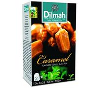Dilmah Thé noir de Ceylan aromatisé au caramel - 20 sachets de thé - Thé véritable du Sri Lanka Ceylan