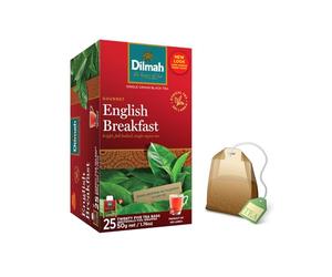 Dilmah® | Thé noir gastronomique Petit-déjeuner anglais | Thé de Ceylan d'origine unique, brillant et corsé - 1 x 25 sachets de thé (50 Gr)