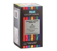 Dilmah Thé vert exceptionnel parfumé avec fleurs de jasmin Fabriqué au Sri Lanka - 1 x 50 sachets de thé (100 grammes)