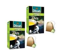 Dilmah® | Thé Vert pur 100% Naturel | Thé Vert Ceylan Filtres Enveloppement Simple - 2 x 20 sachets de thé (2 x 30 Gr)