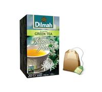 Dilmah® | Thé vert pur et pétales de jasmin | Thé vert de Ceylan Arôme naturel de jasmin - 20 Sachets de thé (30 Gr)