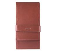 DiLoro Leather Quad Pen Case Pencil Pouch Holder for Four Fountain Ballpoint Rollerball Pens and Pencils (Nappa Bugatti)