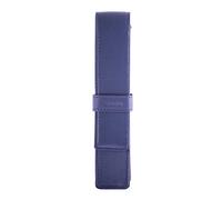 DiLoro Leather Single Pen Case Pencil Pouch Holder for One Fountain Ballpoint Rollerball Pen and Pencil (Violet)