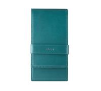 DiLoro Trousse en Cuir pour 4 stylos à Bille, stylos à Bille et Crayons, Turquoise Nappa, Classique