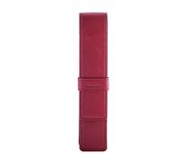 DiLoro Trousse en Cuir pour Stylo Plume et Stylo Roller, Rouge, Porte-Stylo Unique