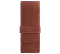 DiLoro Trousse en Cuir pour Trois stylos à Bille, stylos à Bille et Crayons, Bugatti Tan, Voyage