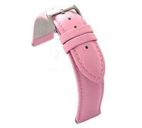 Diloy Bracelet de montre en cuir de vachette lisse 26mm 28mm 30mm 32mm 34mm 36mm 38mm 40mm Ref. 302EA Rose Clair 30mm