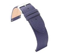 Diloy Bracelet Montre en Cuir de Veau Grain Bison - Style Classique, Boucle Acier - Pour Montres Habillées - Tailles 12mm, 14mm, 16mm, 18mm, 20mm, 22mm P178 Violette 14mm
