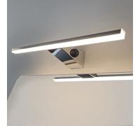 DILUMEN Applique Salle de Bain, Acier Inoxydable, 40 cm, Lampe Miroir Salle de Bain 10 W 800 lm Lampe Miroir, Blanc Neutre 4000 K, Applique Salle de Bain IP44 (Avec interrupteur)