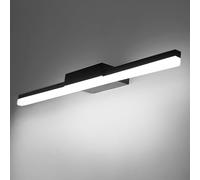 DILUMEN Lampe LED Pour Miroir Salle de Bain 56cm, Métal 14W 1200 Lumen 230V, Blanc Froid 6000K IP44 Étanche, Noir Applique Murale, Luminaire Moderne