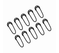 Dilwe 10 Pièces/Sac Petite Fermeture à Glissière Noire Tire la Corde à Vêtements, Tirettes à Glissière Antidérapantes pour Sac à Dos de Voyage