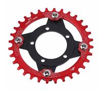 Dilwe 104 BCD Grain Adaptateur CNC De Coupe En Aluminium Alliage Base De Conversion, 7-11 Vitesse, pour Moteur D'entraînement Mid