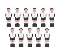 Dilwe 11 Pièces Pièces de Rechange pour Joueur de Ballon de Football de Table, Ensemble d'homme de Football de Table de Style Tournoi, Facile à Installer sans Outils, avec des