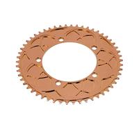 Dilwe 130bcd Chain de Vélo 54T Facile à Installer des Tranches Individuelles pour Les Vélos de Route, Performance de Résistance à la Corrosion (Or Rose)