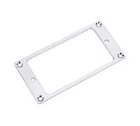 Dilwe 2 Anneaux de Montage de Micro Humbucker en Métal, Pièces de Rechange de Cadre de Micro de Guitare Stables et Robustes pour Guitares électriques, avec Vis pour une Installation (SILVER)