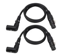 Dilwe 2 PACK Câble de Haut-parleur Xlr PACK, 3 Broches Correct Xlr Microphone Extension Mâle à Connecteur Femelle Adaptateur de Câble Micro (118in)