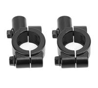 Dilwe 2 Pcs Support Fixation Rétroviseur Guidon Moto Aluminium