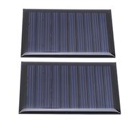 Dilwe 2 Pièces 5V 50mA Module époxy D'énergie Solaire, 60 X 40 Mm, Panneau Mini Panneau Solaire en Polysilicium