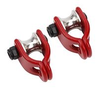 Dilwe 2 Pièces Poulie de Levage RC Poulie de Levage Simulée en Métal avec Câble en Acier pour Voiture RC Chenille Installation Facile Conception Compacte pour HSP (Modèle A)