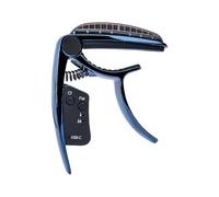 Dilwe 2 Po en 1 Tuner Capo de Guitare, Pince de Réglage de Guitare Rechargeable avec Affichage LED pour Basse Classique Acoustique (BLUE)