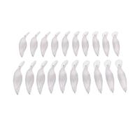 Dilwe 20 Pièces Vierges D'Appâts de Plongée Profonde, Appâts Durs Non Peints pour la Pêche en Eau Douce en Eau Salée avec Points de Connexion Métalliques Pré-installés, 8,8 Cm