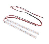 Dilwe 24 LED Chassis Chassis Leur, Bar DÉCORATIVE Alliage D'ALUMINUM pour 1:10 1: 8 Échelles RC Modèles, avec compatibilité Universelle (Rouge)
