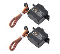 Dilwe 2pcs Mini Servo Numérique avec 25t Servo Corne Haute Performance 17g équipement Métal pour 1/14 1/16 RC Crawler Cars Boats Robotics