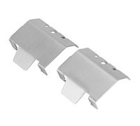 Dilwe 2pcs plaques de Protection en métal Inoxydable pour essieu arrière Avant pour Traxxas -4 1/10 RC Crawler