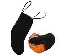 Dilwe 4/4-4/3 Violin Chin Rest Pad Protector, Violin Chin Shoulder Rest Black Flannelette Pad Musical Instrument Accessories