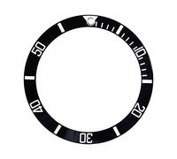 Dilwe 4 Couleurs Montre Cadre, Plastique Cadre Insert Boucle Montre Cadran Pièce de Rechange à La Mode Montre Accessoires pour Homme Et Femme, Noir